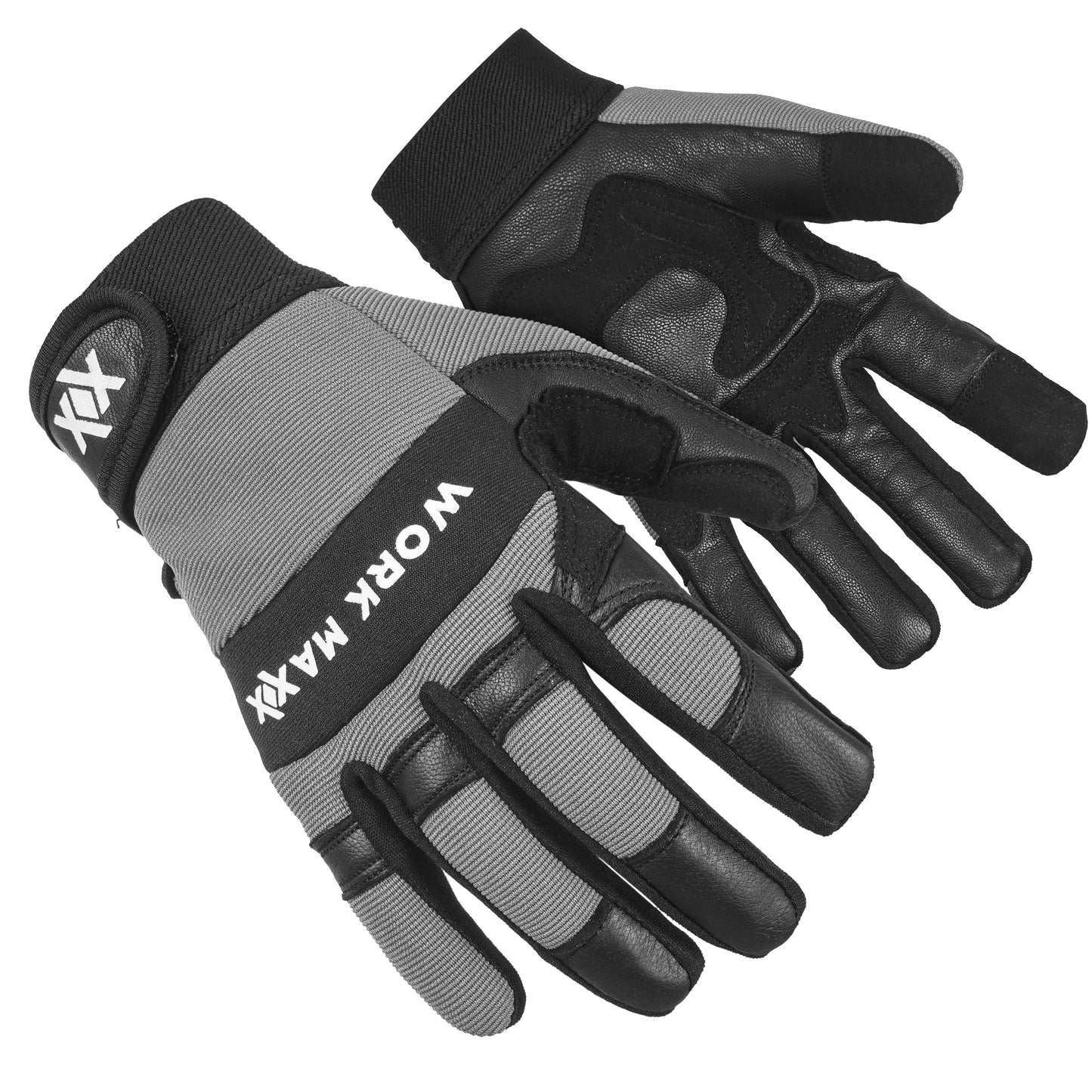WORKMAXX Gardening Working Gloves Garden Thorn Proof Flexible Heavy Duty Leather Mechanic Utility Dexterity Breathable Construction Gloves for Work Mens Women